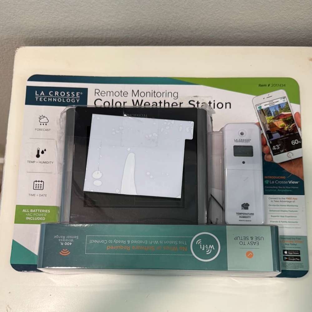 LaCrosse Color Weather Station - Black and White